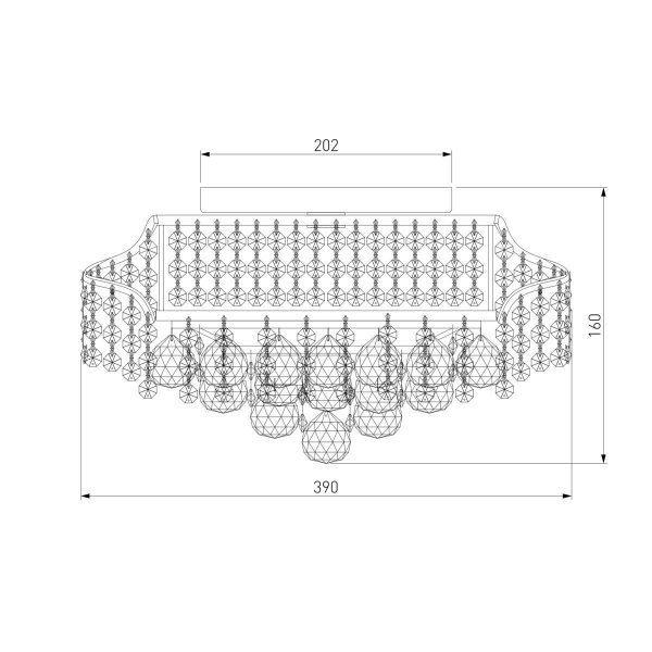 Потолочная люстра Eurosvet 16017/6 золото Strotskis