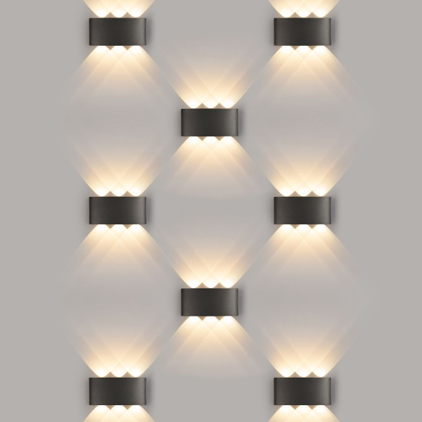 Уличный настенный светодиодный светильник Elektrostandard 1551 Techno Led черный a049671