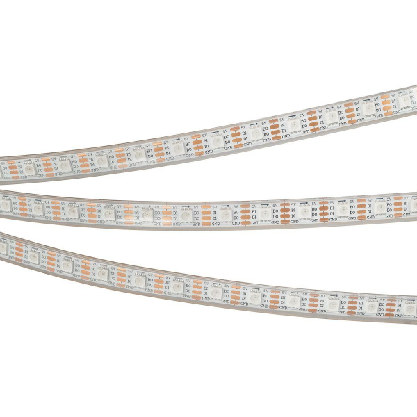 Светодиодная влагозащищенная лента Arlight Бегущий огонь 12W/m 60Led/m 5060SMD разноцветный 5M SPI-P-B60-12mm 5V RGB-PX1-BPT 041167