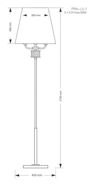 Напольный светильник KUTEK MOOD Prato PRA-LS-1(N)
