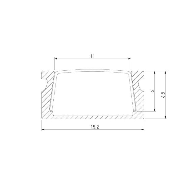 Профиль алюминиевый с рассеивателем Elektrostandard LL-2-ALP006 a053618