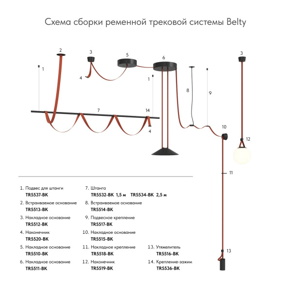 Шинопровод Denkirs Belty Base TR5500-DG