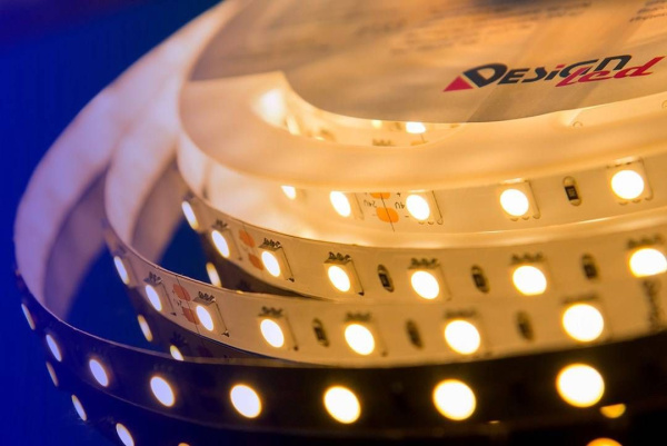 Светодиодная влагозащищенная лента DesignLed 14,4W/m 60LED/m 5050SMD теплый белый 5M 000521
