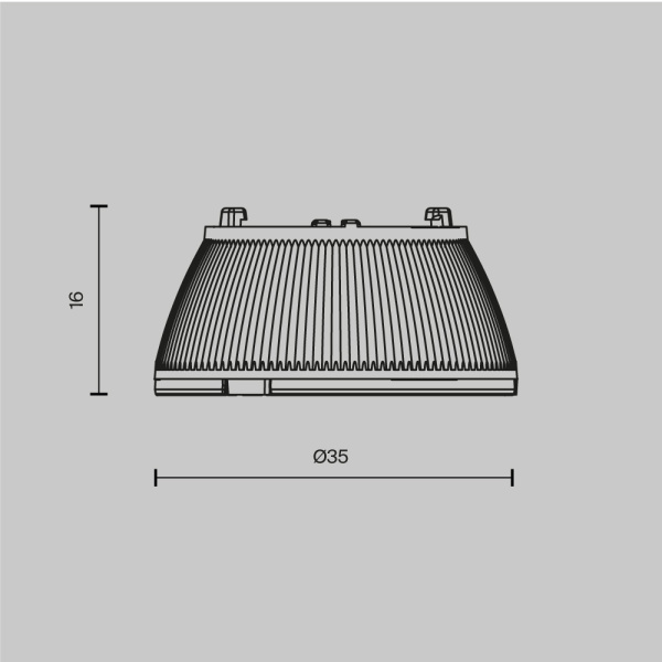 Линза для светильников серии Омут / Dip 10 Вт 30° Maytoni Technical Downlight Dip Lens001D35-10W