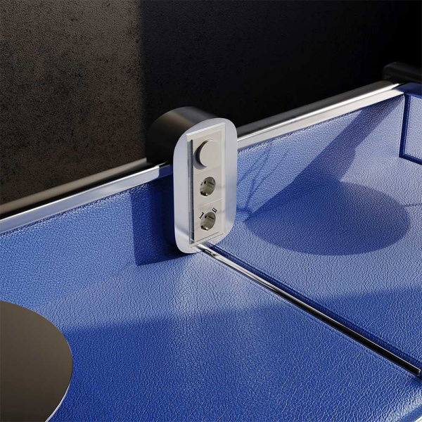 Светорегулятор встраиваемый Voltum S70 поворотно-нажимной 600 Вт, (шелк) VLS070304