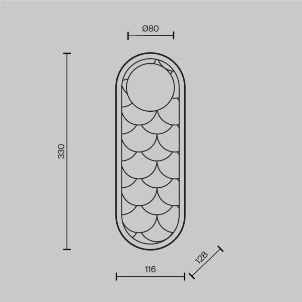 Бра Maytoni MOD473WL-L20BSK