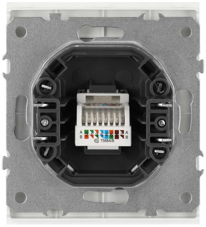 Розетка ЭРА Arktik 16-3107-01 информационная RJ45 белый Б0070474