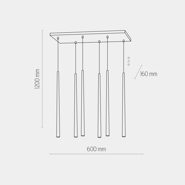 Подвесная люстра TK Lighting 6420 Piano Gold