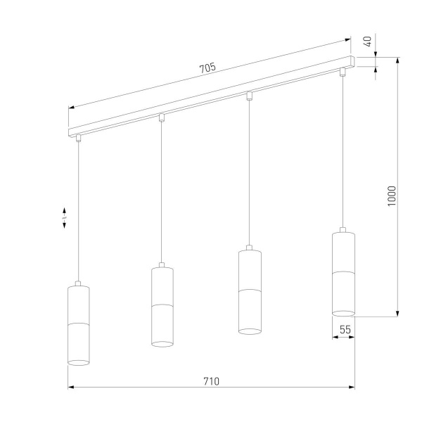 Подвесной светильник TK Lighting 4357 Elit White