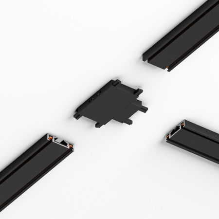 Соединитель четырёхсторонний для накладного шинопровода Elektrostandard Flat Magnetic 85003/00 черный a063738