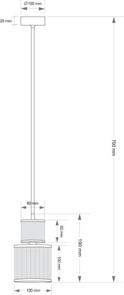 Подвесной светильник KUTEK ERBA ERB-ZW-1(ZM/2)T