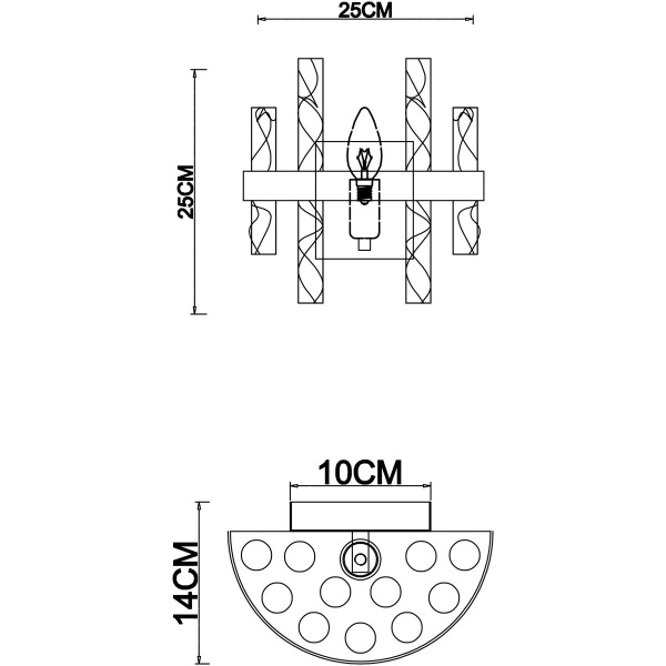 Настенный светильник Divinare Meadow 6053/17 AP-1