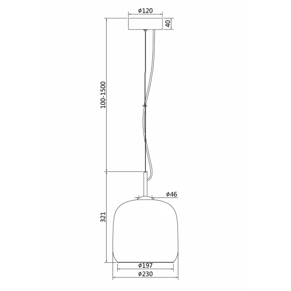 Подвесной светодиодный светильник Maytoni Madmen MOD128PL-L6BR