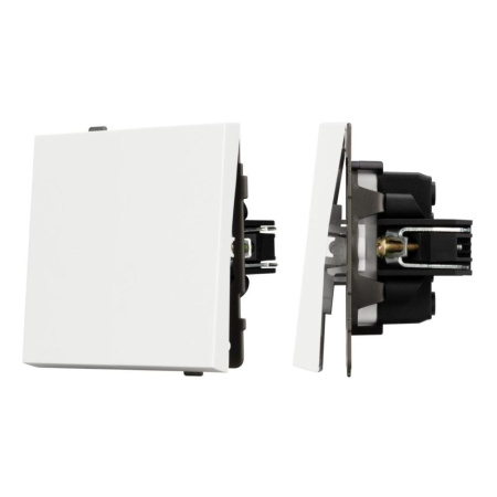 Механизм выключателя одноклавишный перекрёстный SWT-TENDO-MKX1-PL-WH (230V, 10A) Arlight 054054