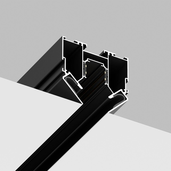 Встраиваемый магнитный шинопровод в натяжной потолок Crystal Lux Space CLT 0.134 01 L2000 BL