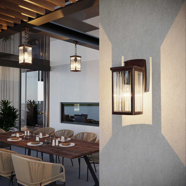 Уличный подвесной светильник Elektrostandard Lame H кофе GL 1006H a047204