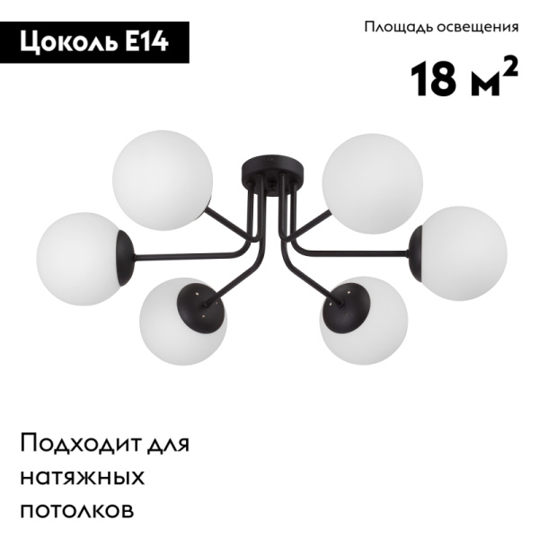 Потолочная люстра Vitaluce V4995-1/6PL