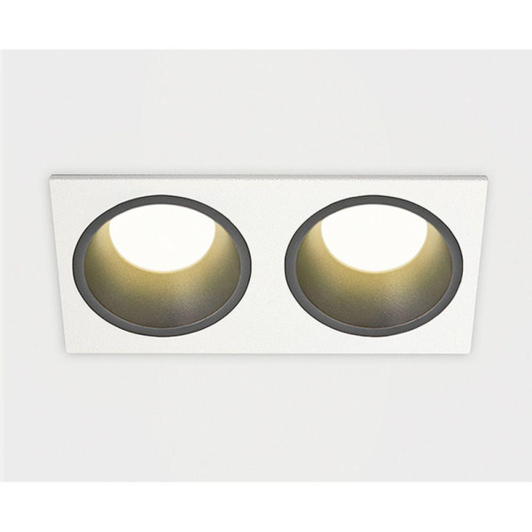 Встраиваемый светильник Italline IT08-8013 black 3000K 2 шт + IT08-8015 white