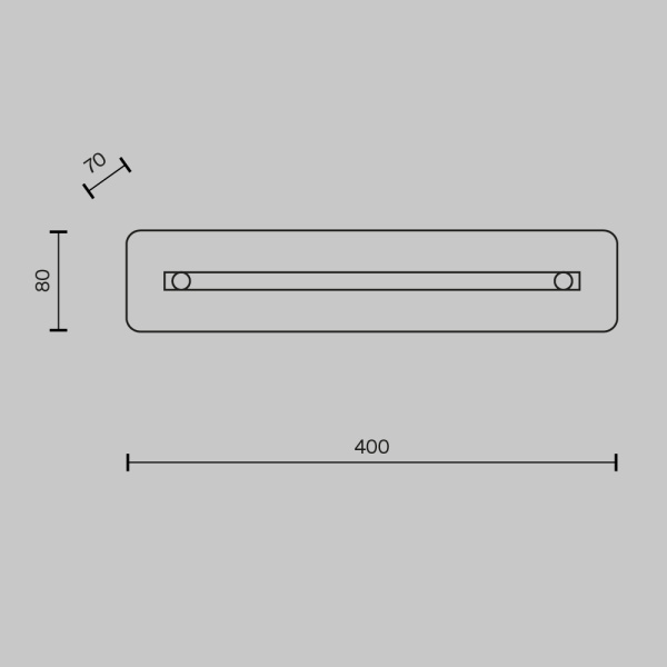 P091WL-L7CH3K Настенный светильник (бра)
