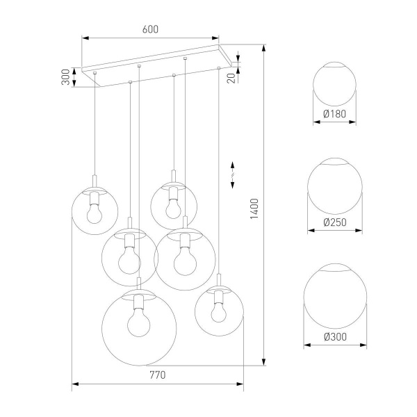 Подвесная люстра TK Lighting 4819 Esme