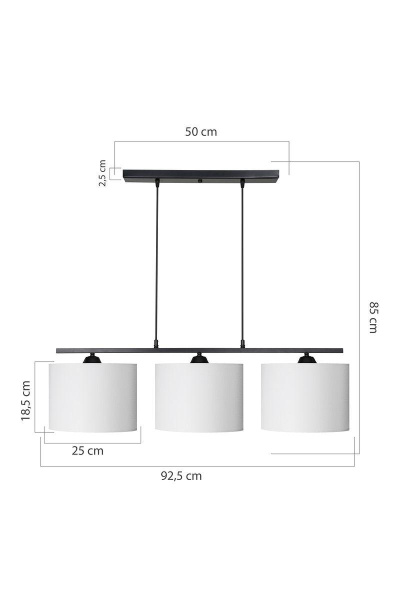 Подвесная люстра Toplight Laurene TL1610H-03WH