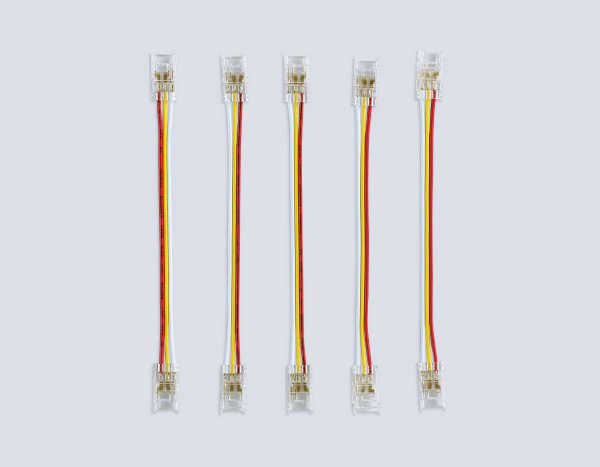 Соединитель гибкий двухсторонний AMBRELLA LIGHT ILLUMINATION COB CCT 12/24V для лент 8mm(3 конт.) (5шт. в комплекте) GS7911