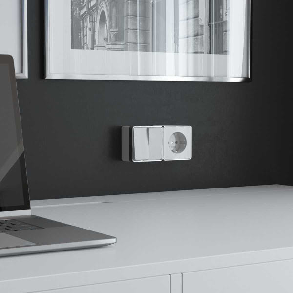 Розетка с заземлением Werkel Gallant белый W5071001 4690389164460