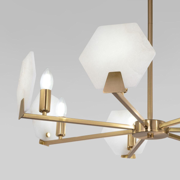 Потолочная люстра Eurosvet Marble 60158/7 латунь Smart