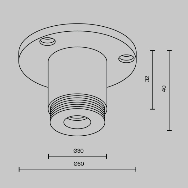 Аксессуар Maytoni Technical CA022BO-B