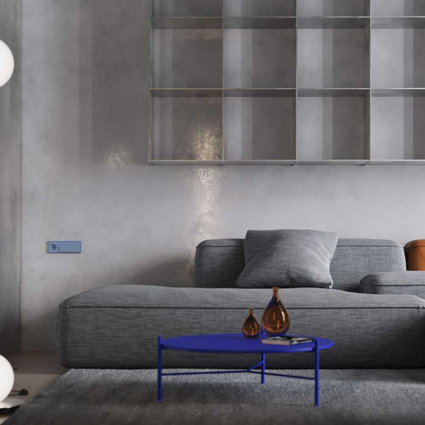 Клавиши для выключателя/переключателя двухклавишного, S70 (деним) Voltum VLS000315