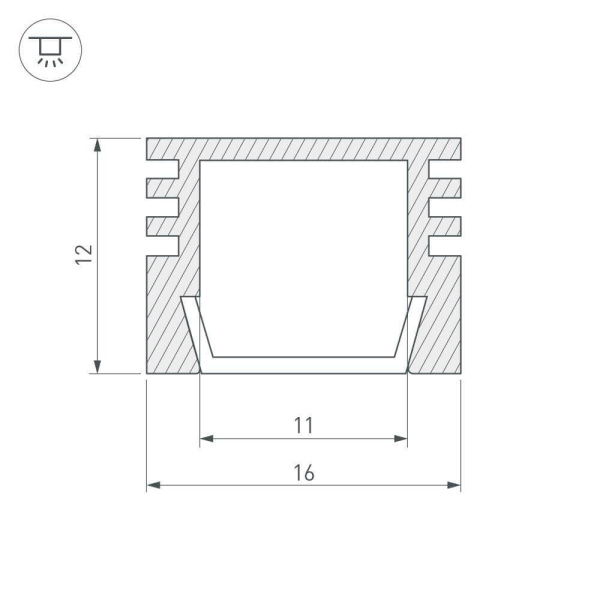 Профиль Arlight PDS-S-2000 012094