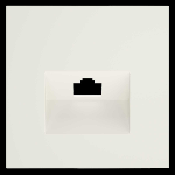 Накладка для розетки компьютерной RJ45 кат.6, S70 (хлопок) Voltum VLS001313