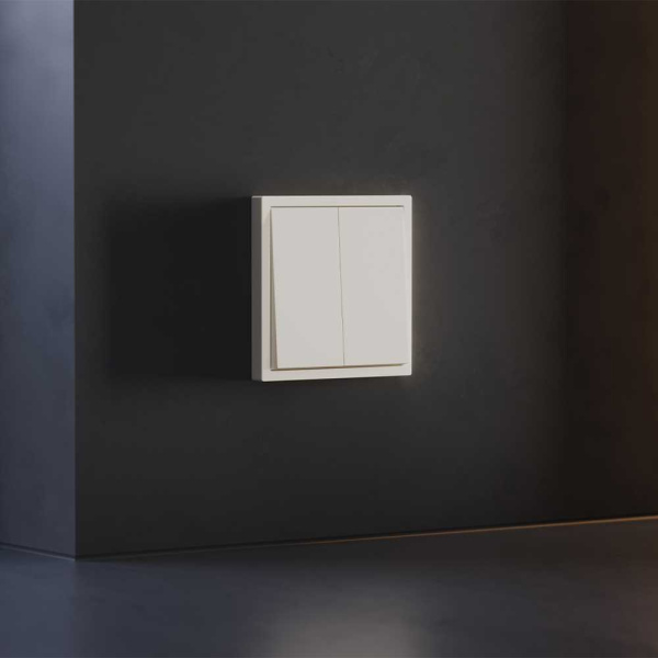 Клавиши для выключателя/переключателя двухклавишного, S70 (хлопок) Voltum VLS000313