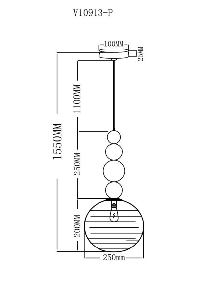 Подвесной светильник Moderli Arti V10913-P