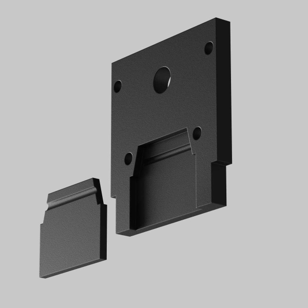 Торцевая заглушка для шинопровода Maytoni Technical ClipLine Exility черная 1шт TRA034EC-SCCL-42B