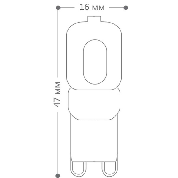 Лампа светодиодная Feron G9 5W 4000K Прямосторонняя Матовая LB-430 25637