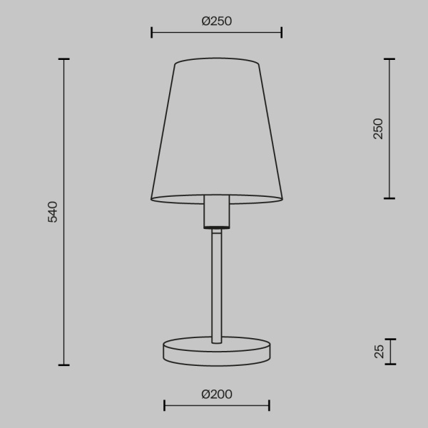 Настольная лампа Maytoni MOD483TL-01BS