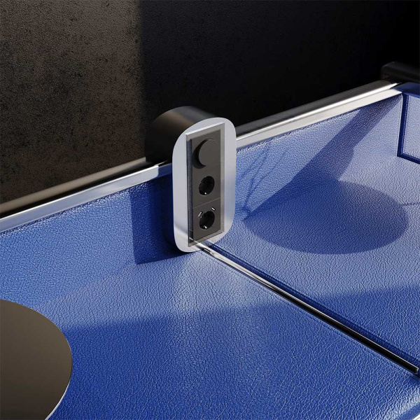 Светорегулятор встраиваемый Voltum S70 поворотно-нажимной 600 Вт, (черный матовый) VLS070308