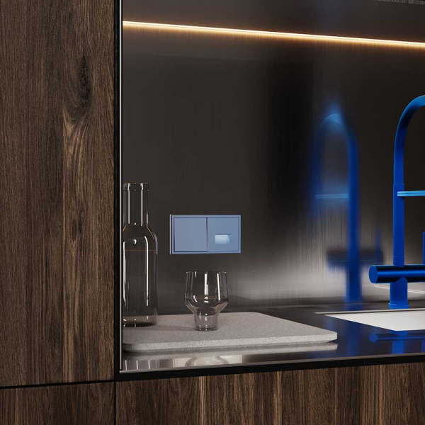 Клавиша для выключателя/переключателя одноклавишного, S70 (деним) Voltum VLS000115