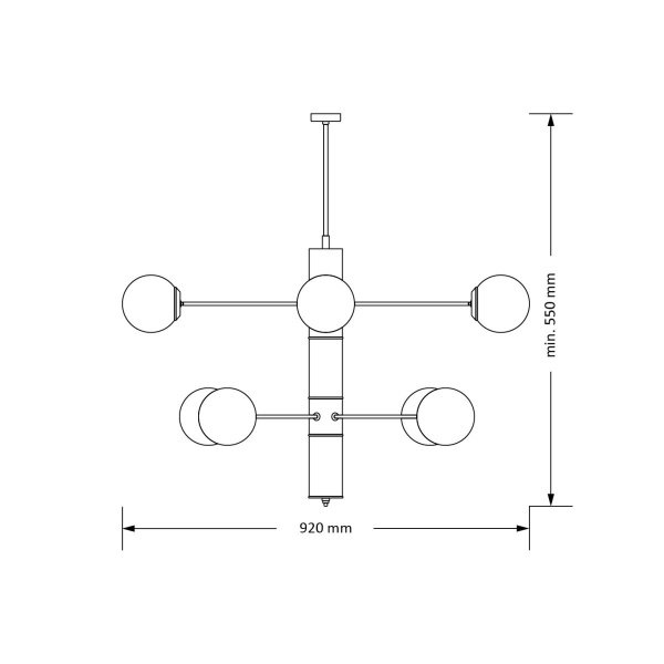 Подвесная люстра KUTEK MOOD Ultimo ULT-ZW-8(Z)