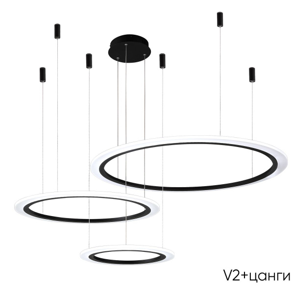 Подвесной светодиодный светильник Crystal Lux Manzana SP67W Led  Black