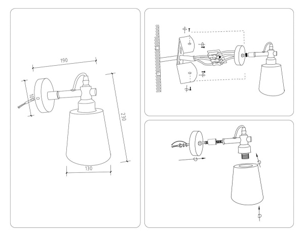Бра Ambrella light Traditional Loft TR82212
