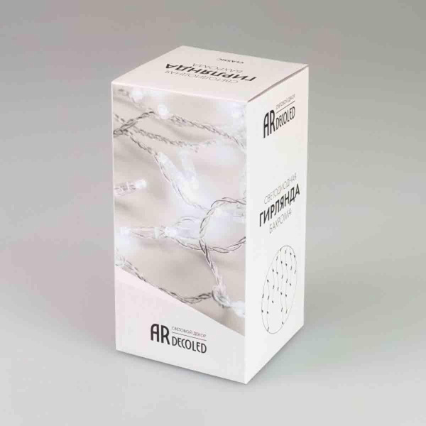 Светодиодная гирлянда Ardecoled ARD-EDGE-CLASSIC-2400x600-WHITE-88LED-MILK-STD White 034102