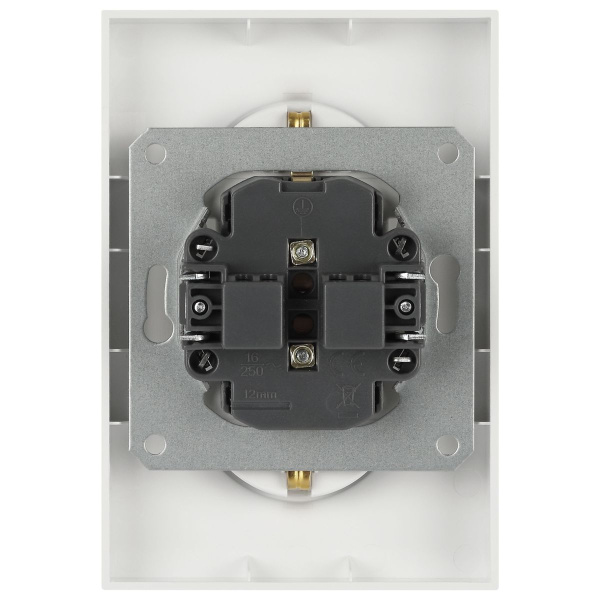 Розетка ЭРА Arktik 16-2104-04 двойная с заземлением 2X2P+E Schuko 16А-250В шампань Б0070447
