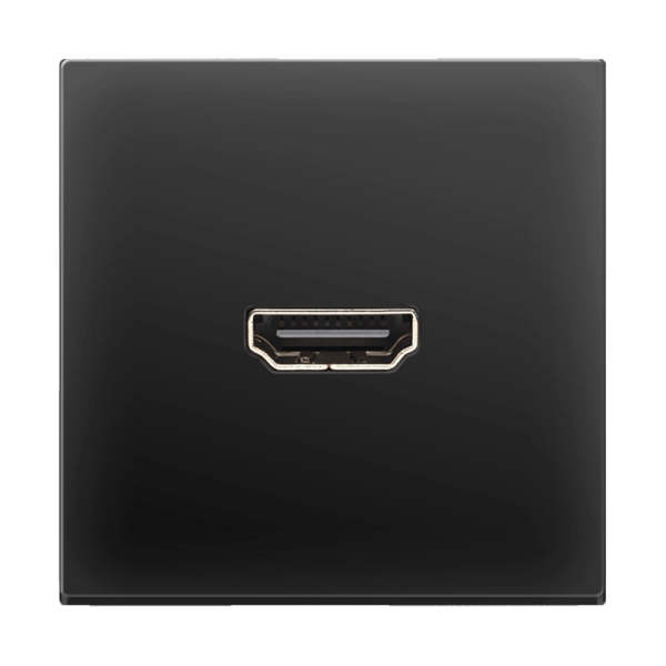 Розетка Werkel HDMI черная матовая WL08-60-11 4690389111051