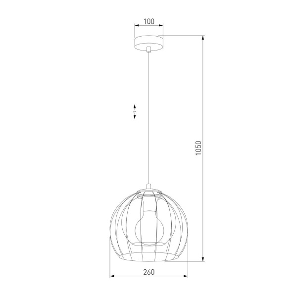 Подвесной светильник TK Lighting 3154 Universo Black