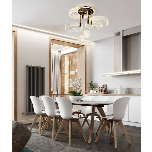 Потолочный светильник LED4U L1040-750 BK