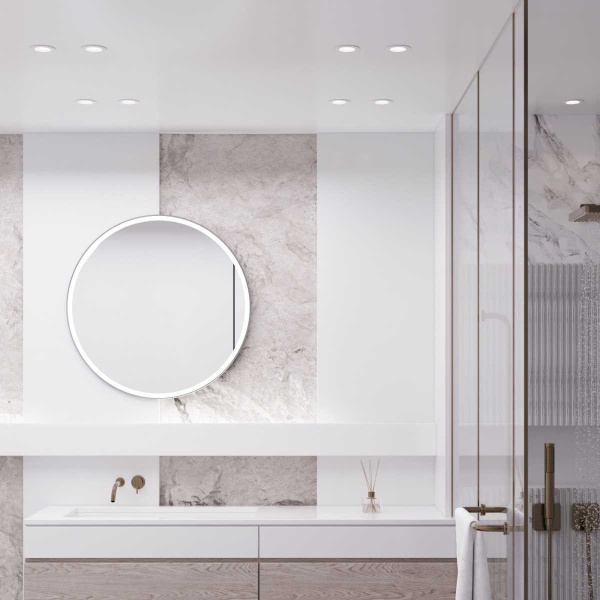 Светильник встраиваемый Elektrostandard City (25060/01) GU10 белый IP44 a070142