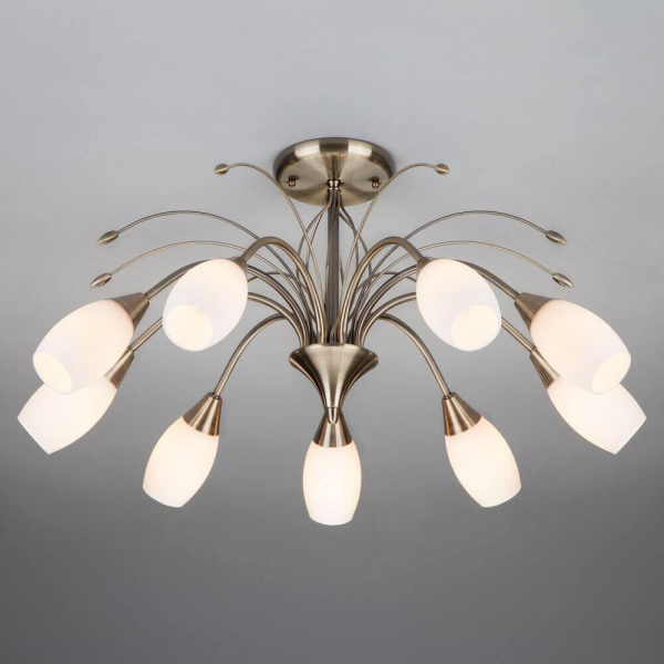 Потолочная люстра Eurosvet 22080/9 античная бронза