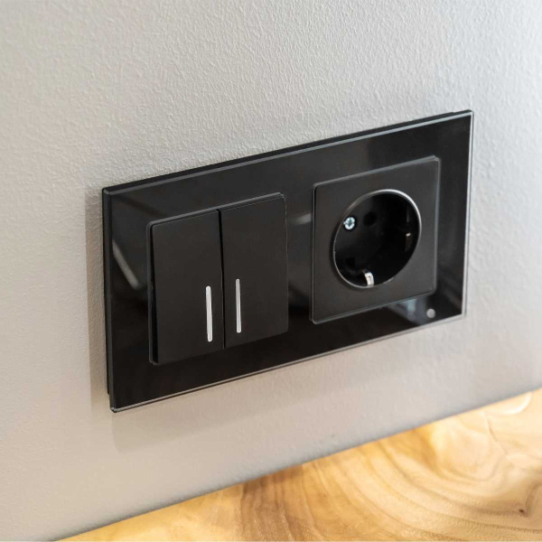 Рамка на 2 поста Werkel Favorit черный W0021108 4690389159589